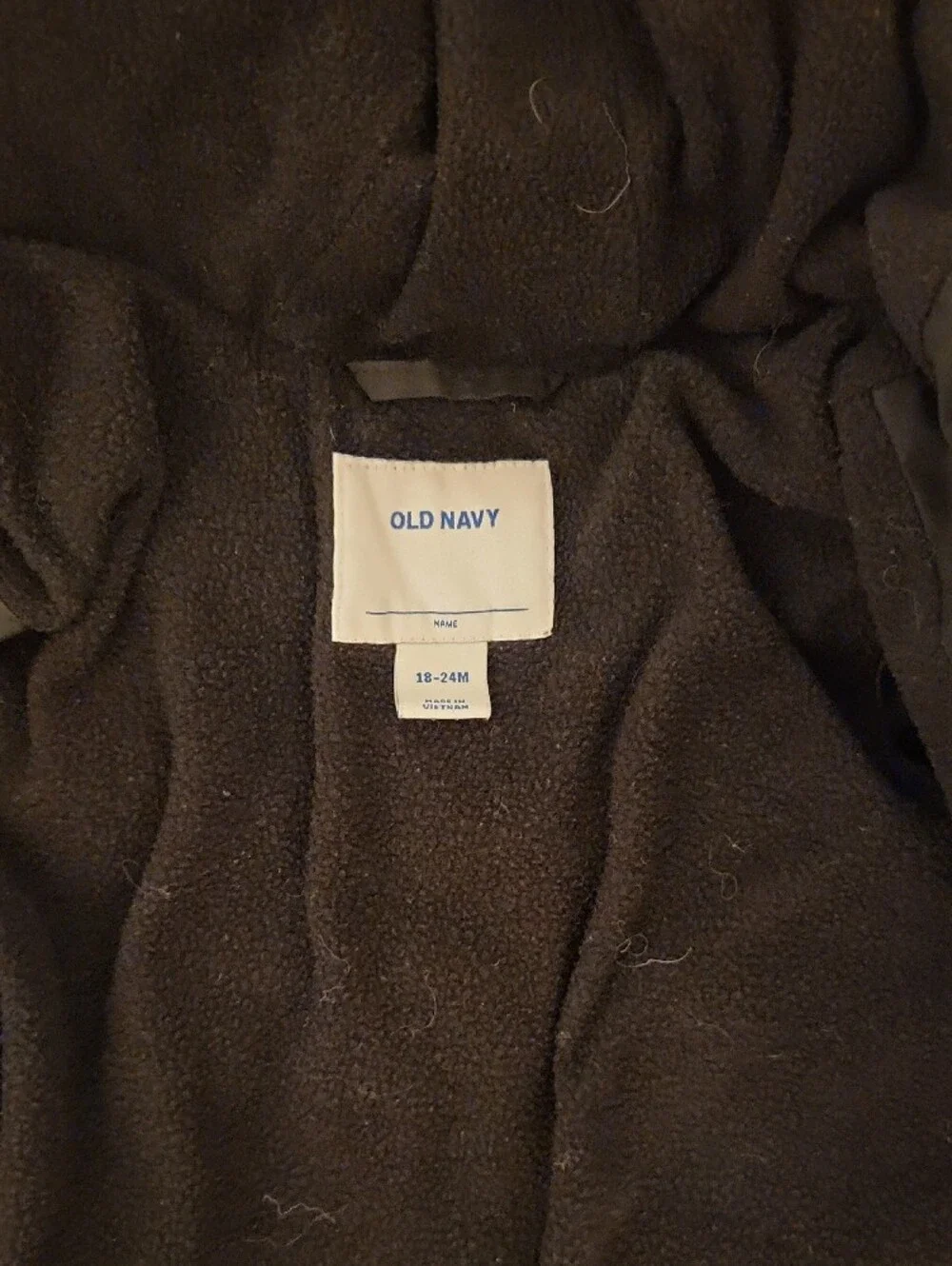 Old Navy Black Hooded Puffer Jacket for Kids
